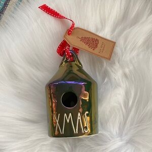 Rae Dunn Iridescent XMAS ceramic holiday decor -new